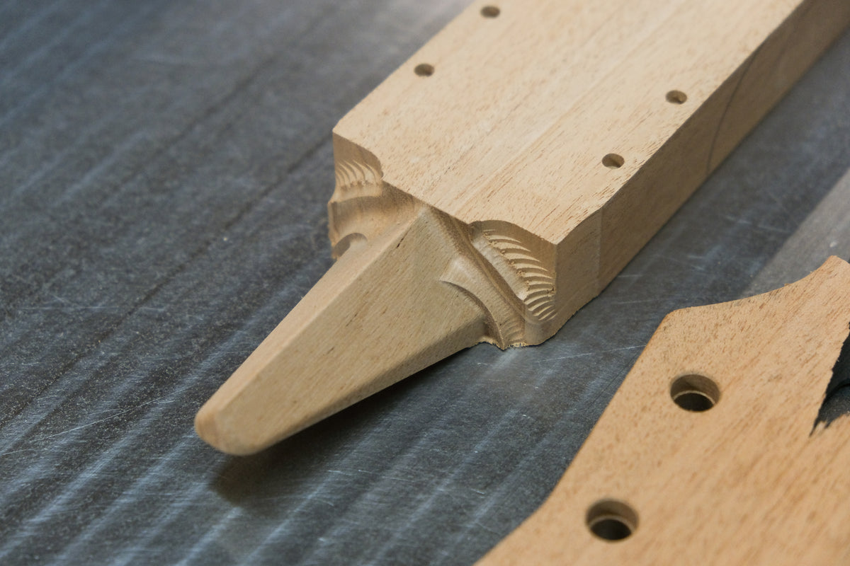 Dovetailed V Joint Headstock